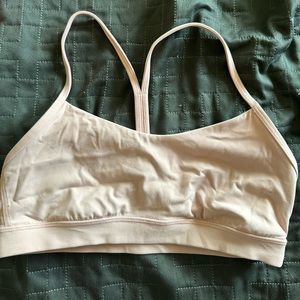 Lululemon Strawberry Milkshake Flow Y Bra